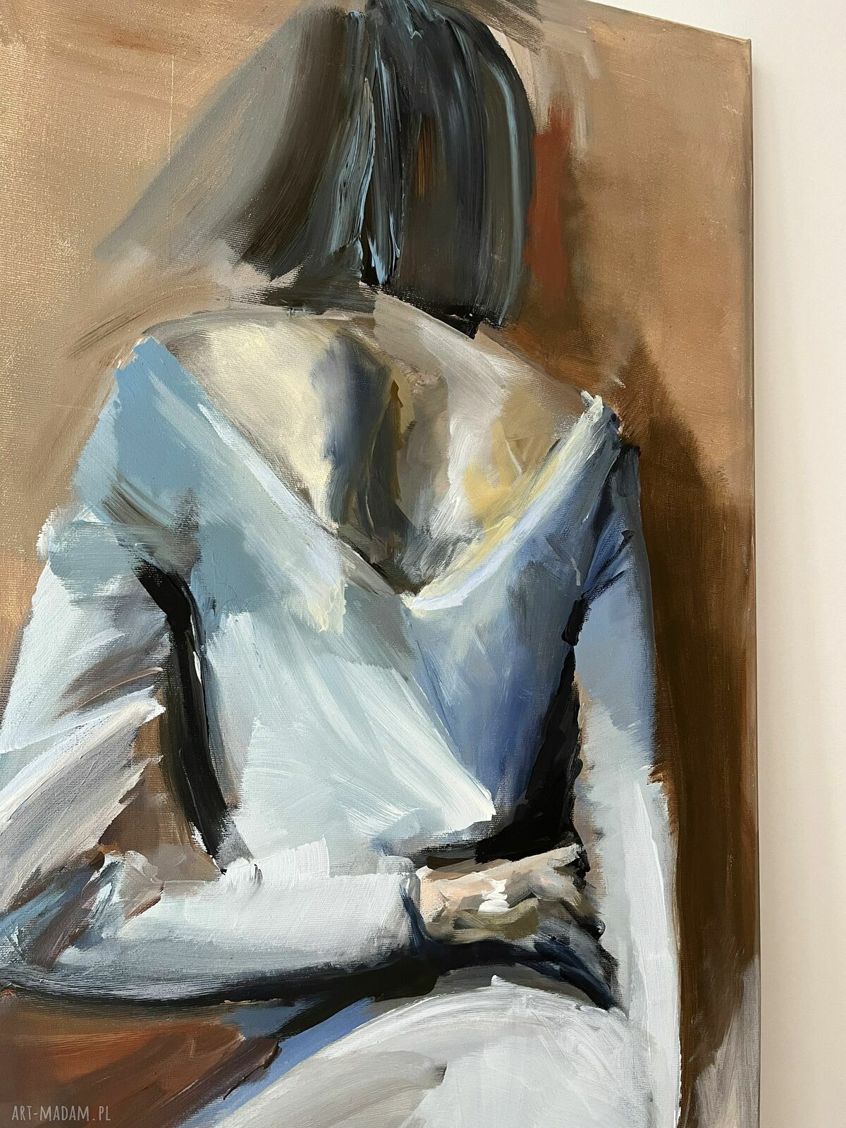 Jak Wino 130x50 - obraz kobieta - akryl na płótnie