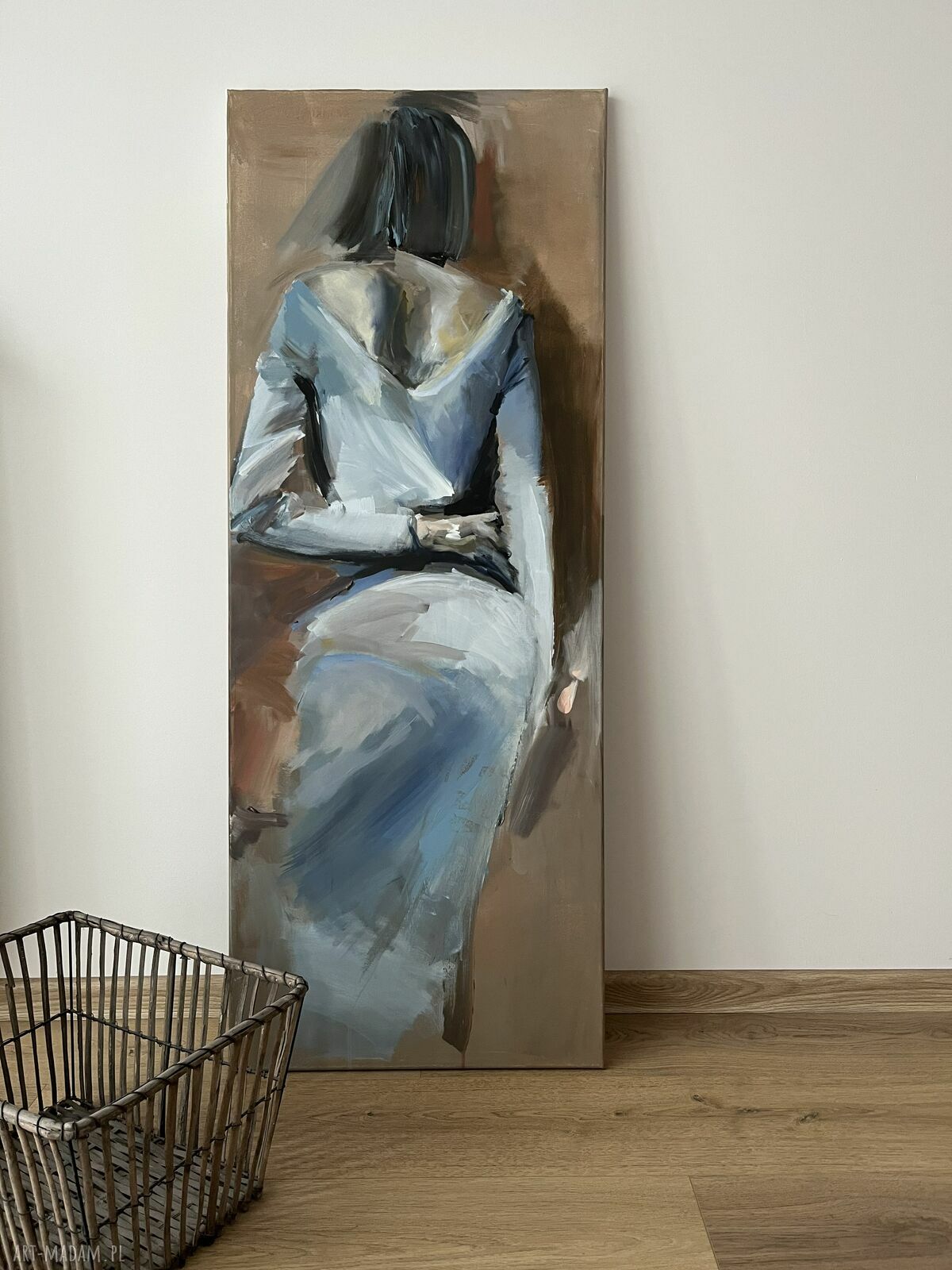 Jak Wino 130x50 - obraz kobieta - akryl na płótnie