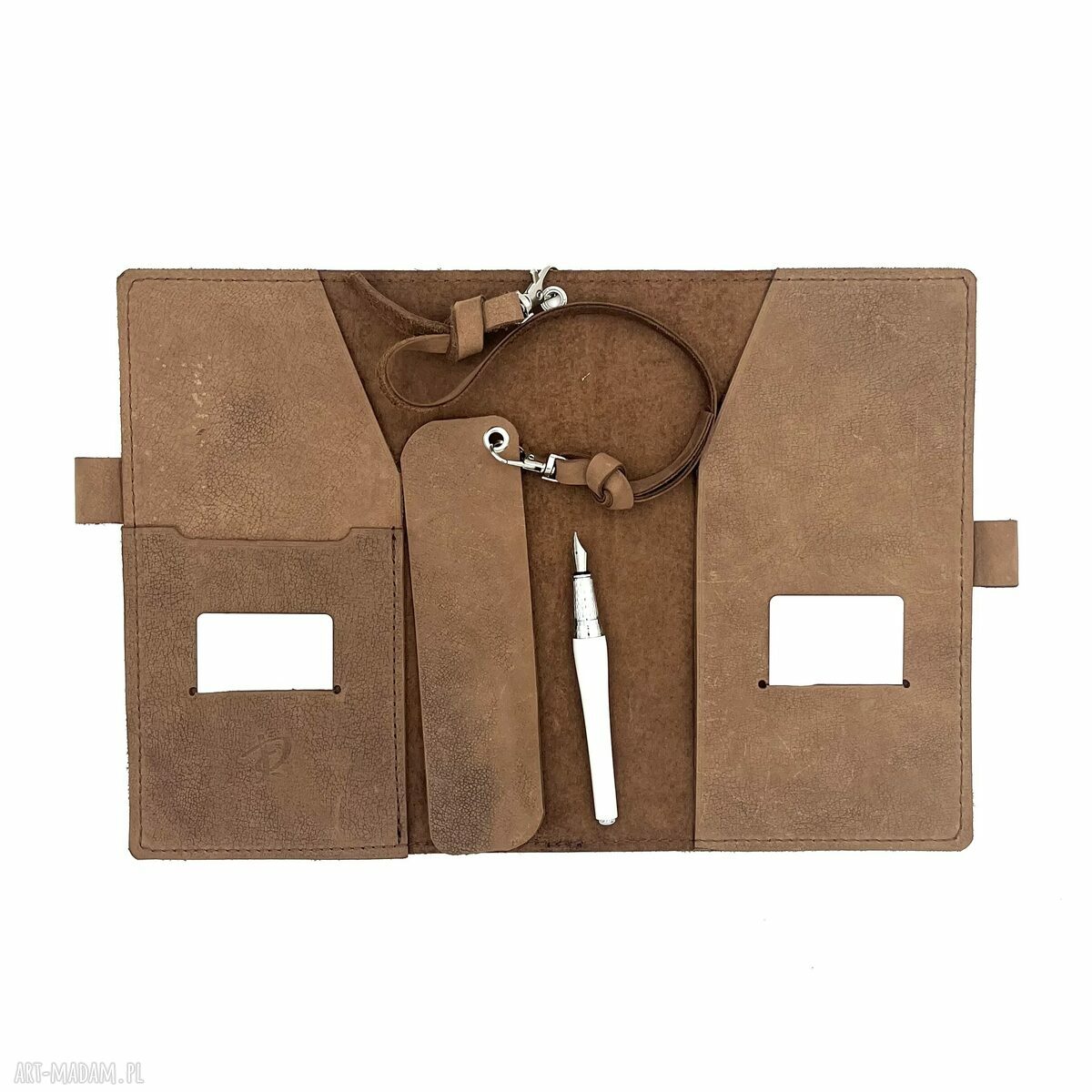 Jasno brązowa okładka notes skórzany zeszyt formatu skóry