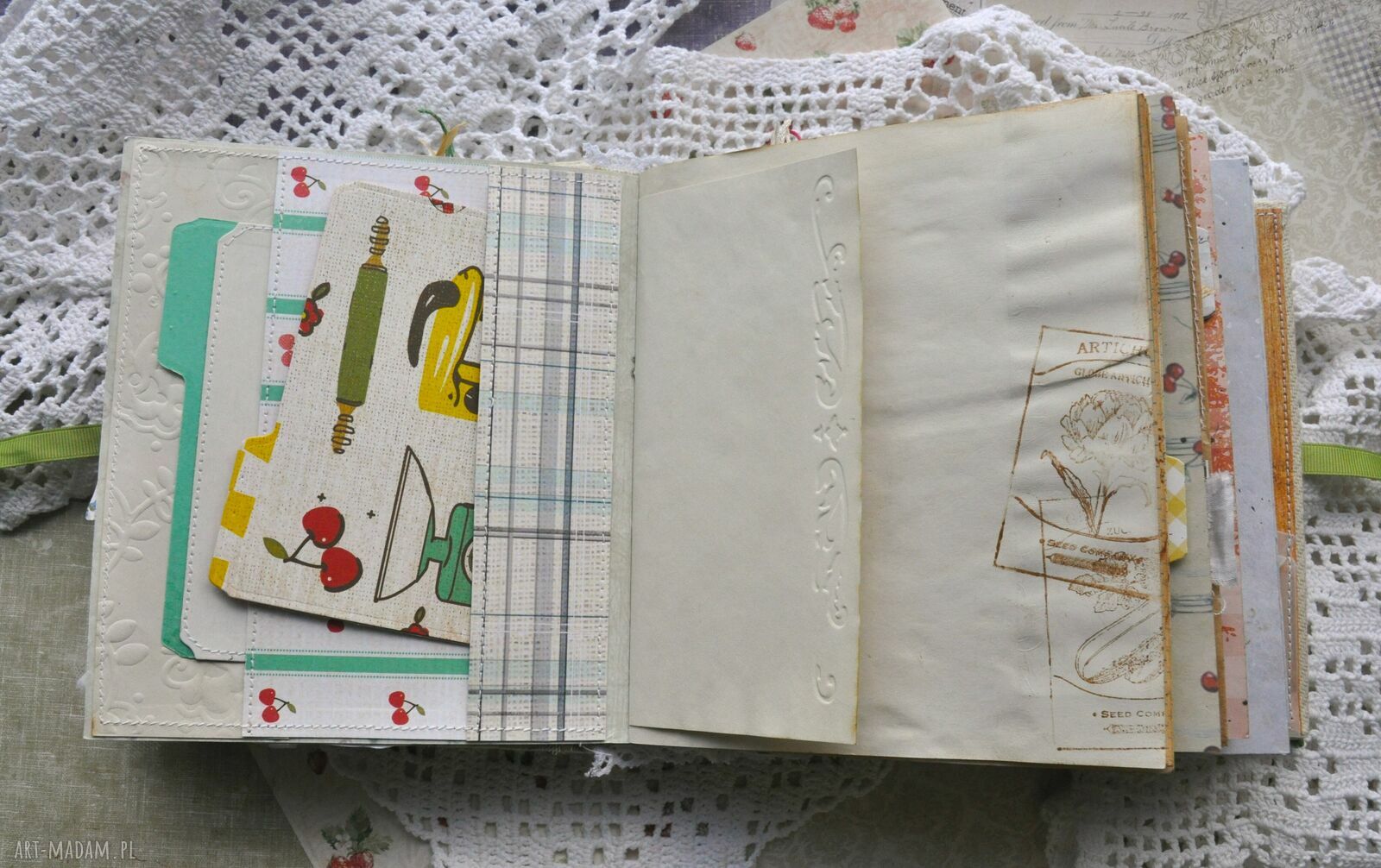 Jasny letni kulinarny junk book - pamiętnik i książka kucharska