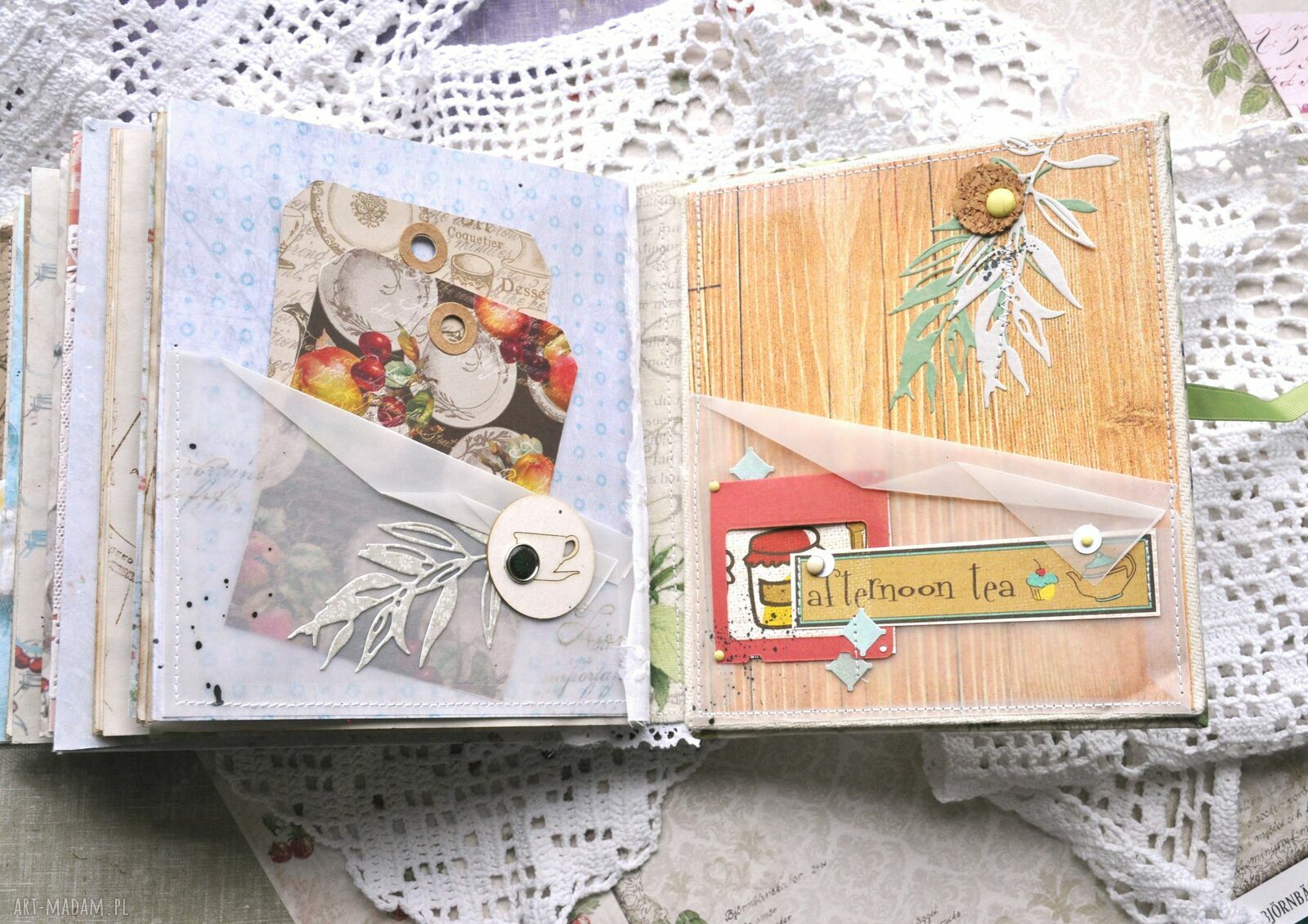 Jasny letni kulinarny junk book - pamiętnik i książka kucharska