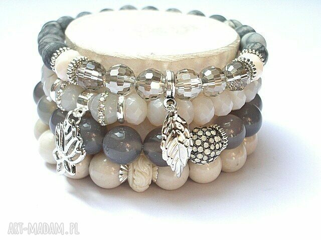 GREY AND IVORY SET /06 2014/ ręcznie wykonane