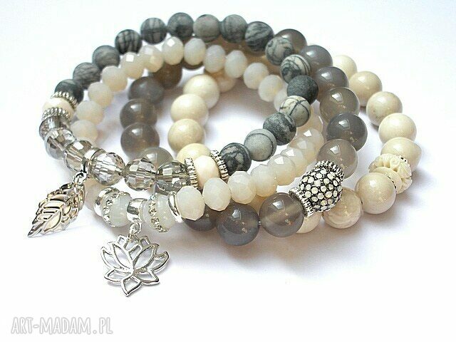 GREY AND IVORY SET /06 2014/ ręcznie wykonane