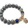 bransoletki kamienie naturalne jasper and dark blue /glamour/