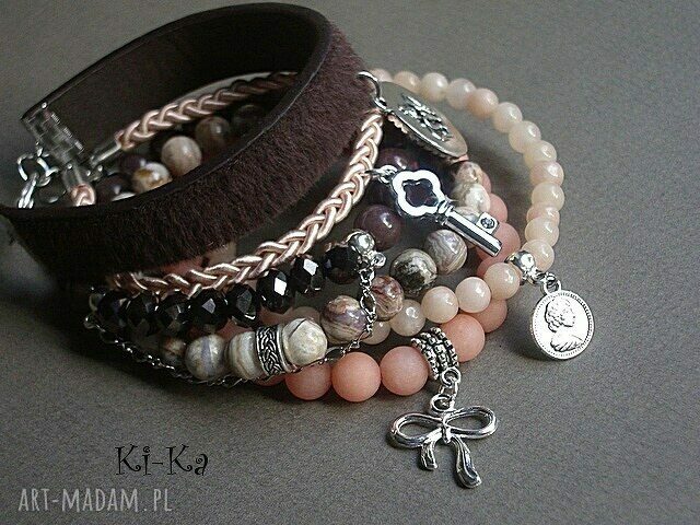 NUDE AND BROWN SET handmade