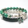 handmade bransoletki dragonfly emerald & ivory /16.02.17/ duo