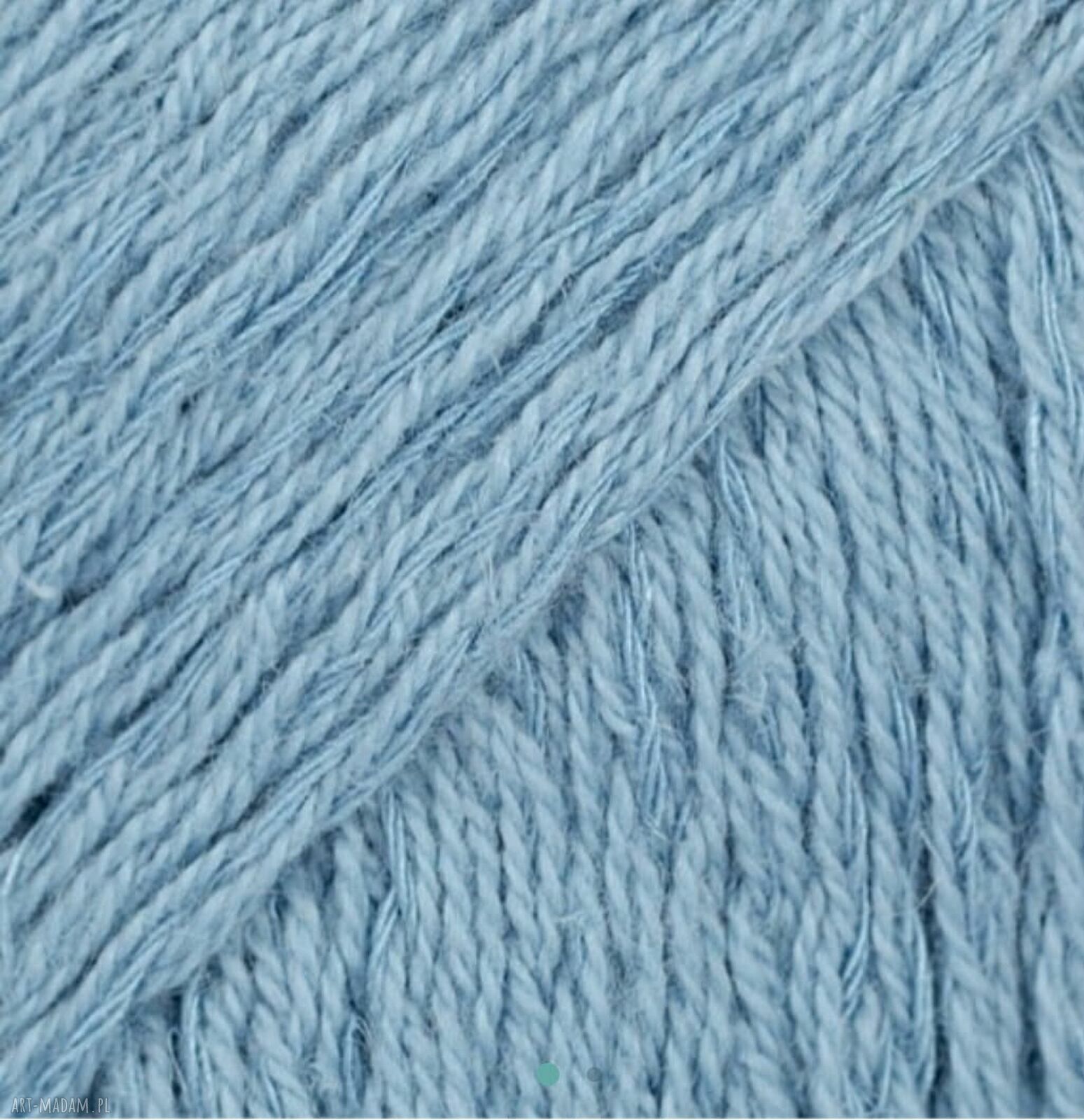 Jeansowa letnia bluzeczka handmade z bawełny, lnu i wiskozy