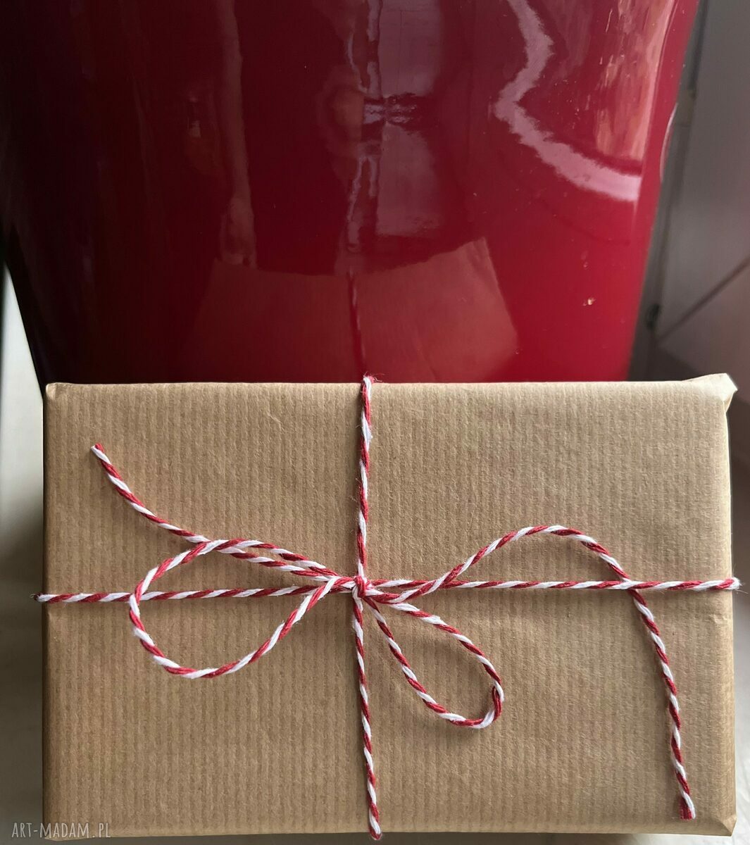 Biała jedwabna gumka do włosów z 100% naturalnego jedwabiu - handmade