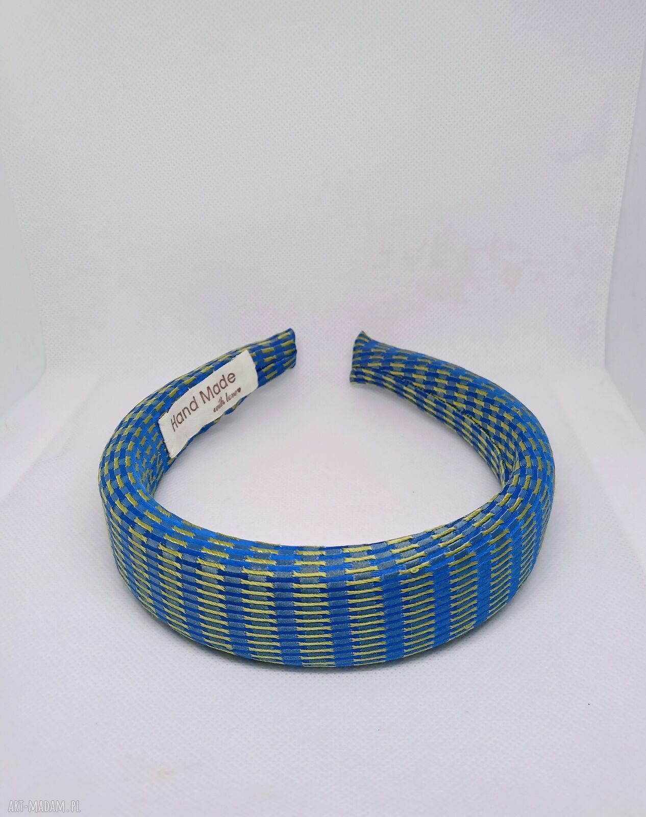 Jedwabna opaska Puffy - ręcznie szyta tiara z 100% jedwabiu