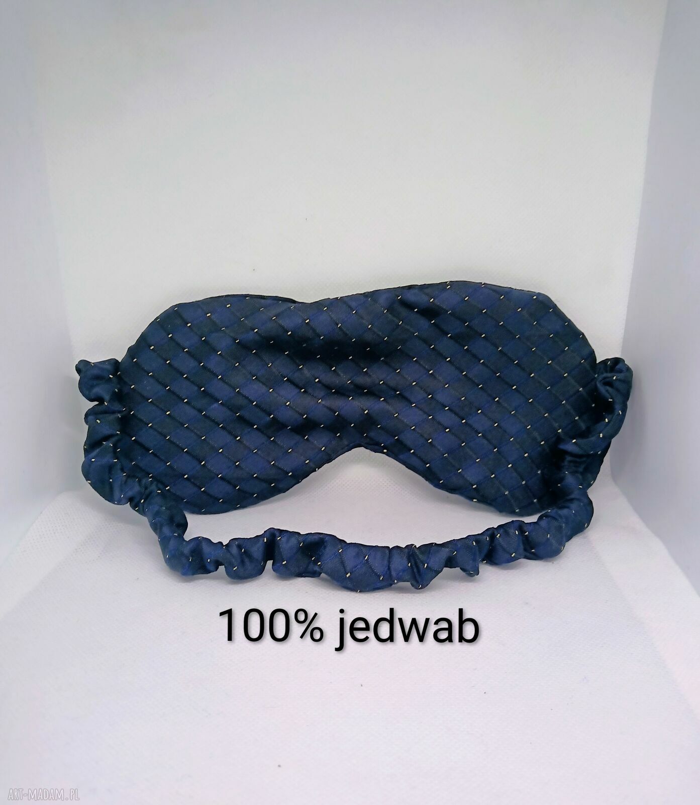 Jedwabno-wełniana opaska na oczy do spania i relaksu