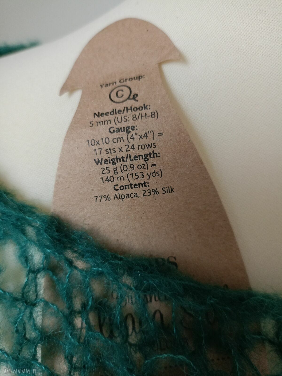Jedwabny sweter “Mgiełka” w butelkowej zieleni - unikat S/M