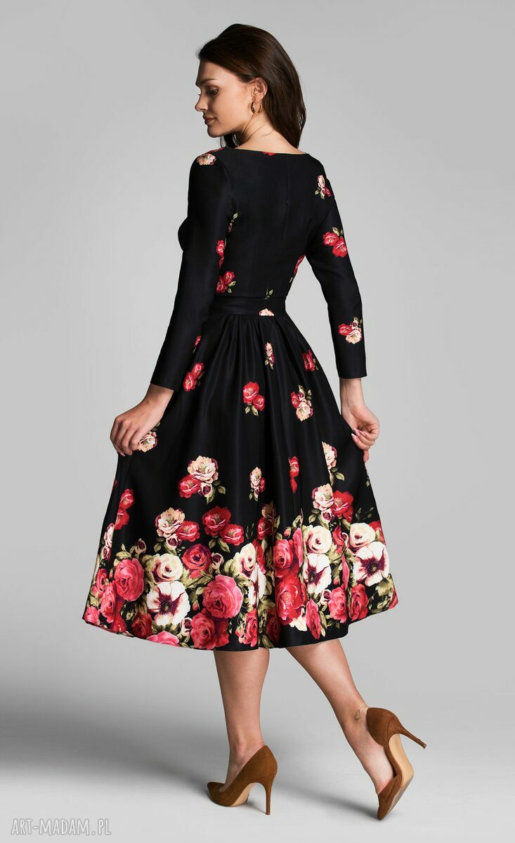 Sukienka MARIE 3/4 Midi Izabella Handmade