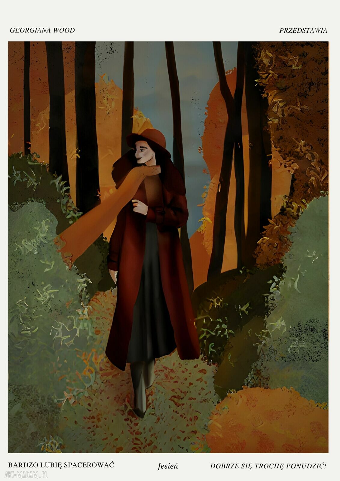 Jesień! Plakat 50x70 cm - nastrojowa dekoracja do domu Georgiana Wood