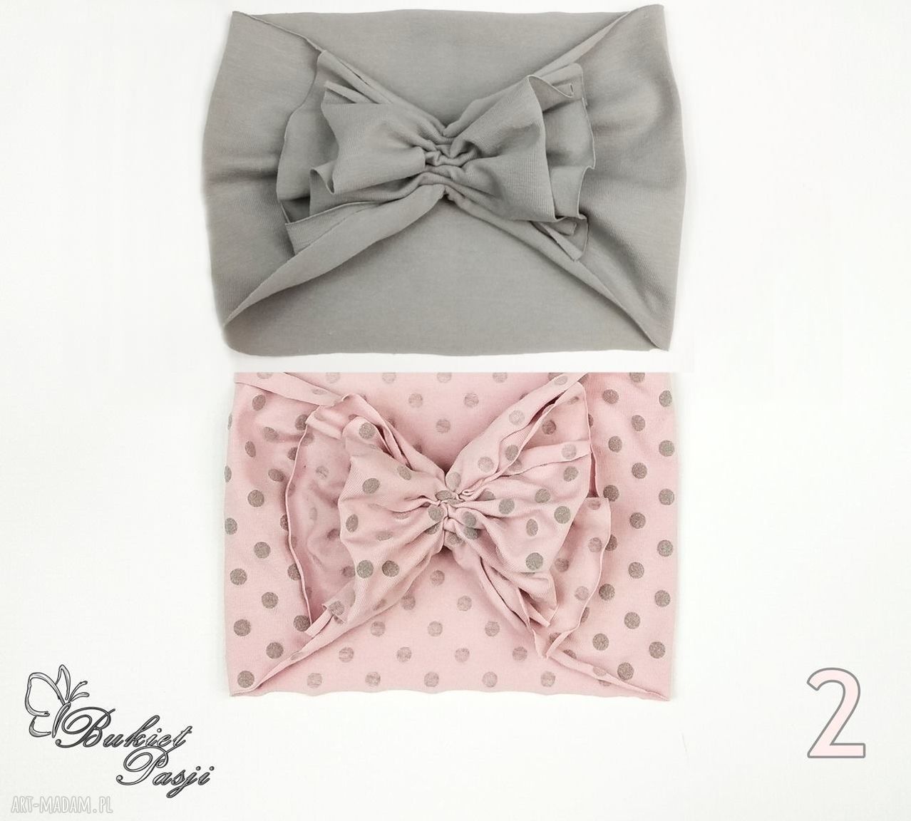 Turbanowe opaski do włosów - zestaw opasek handmade