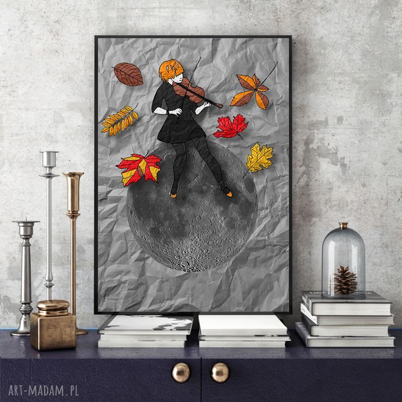 Jesienna melodia - art print A4 na satynowym papierze 200 g