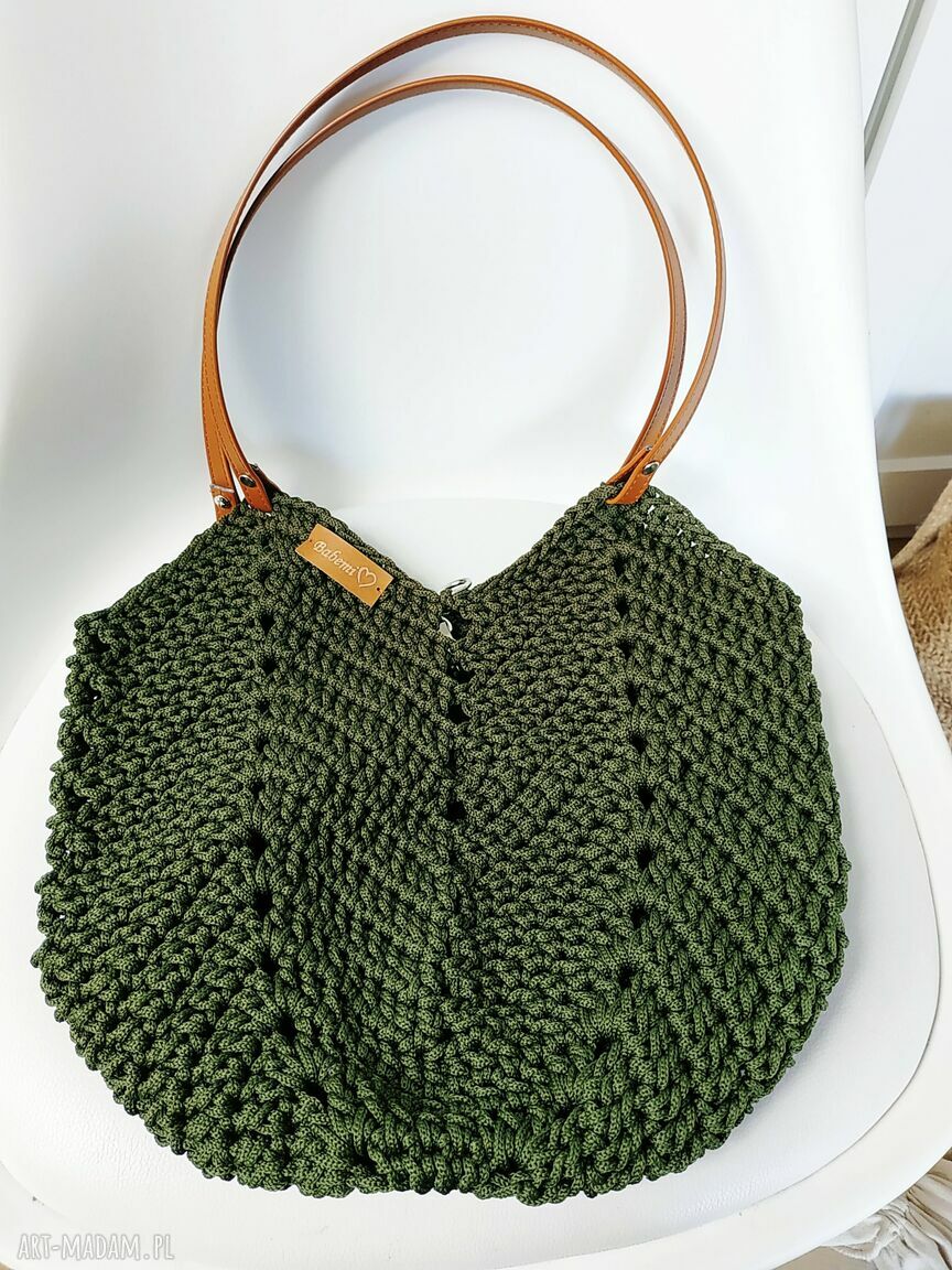 Torba jesienna Tulip Bag z sznurka poliestrowego Khaki na ramię