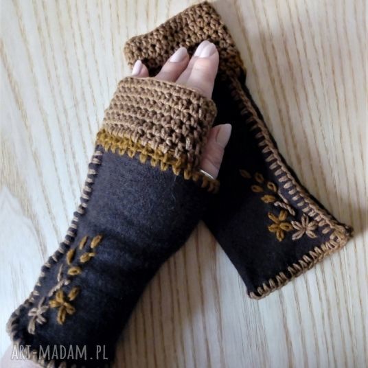 Mitenki wełniane na jesień i zimę - The Wool Art
