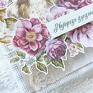 beżowe scrapbooking kartki kartka jesienna zimowa