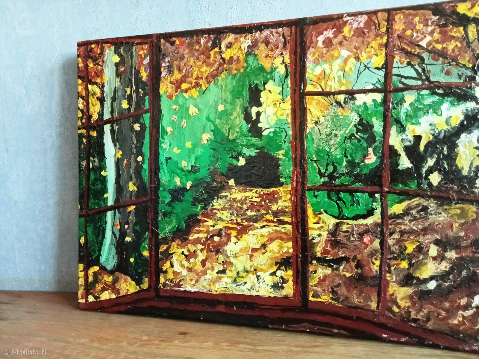 Jesienny pejzaż - obraz akrylowy 40 x 30 cm