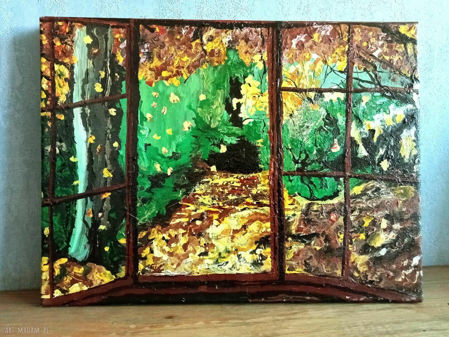 Jesienny pejzaż - obraz akrylowy 40 x 30 cm