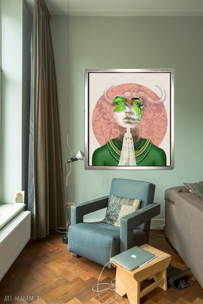 Grafika „Jestem z Wenus” - surrealistyczny kolaż cyfrowy 55x60 cm