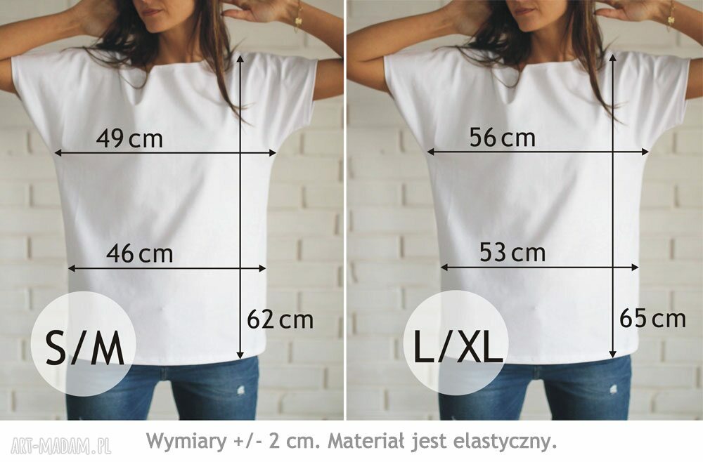 JEŻ koszulka bawełniana biała L/XL z nadrukiem