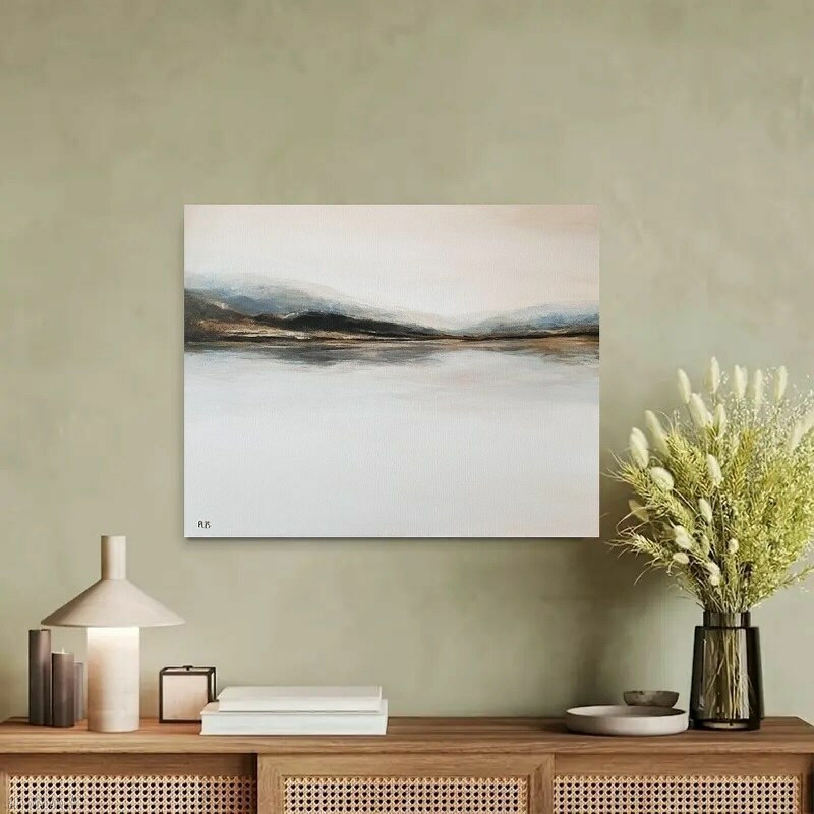 Jezioro Wspomnień - obraz akrylowy na płótnie 50x60 cm (gotowy do zawieszenia)