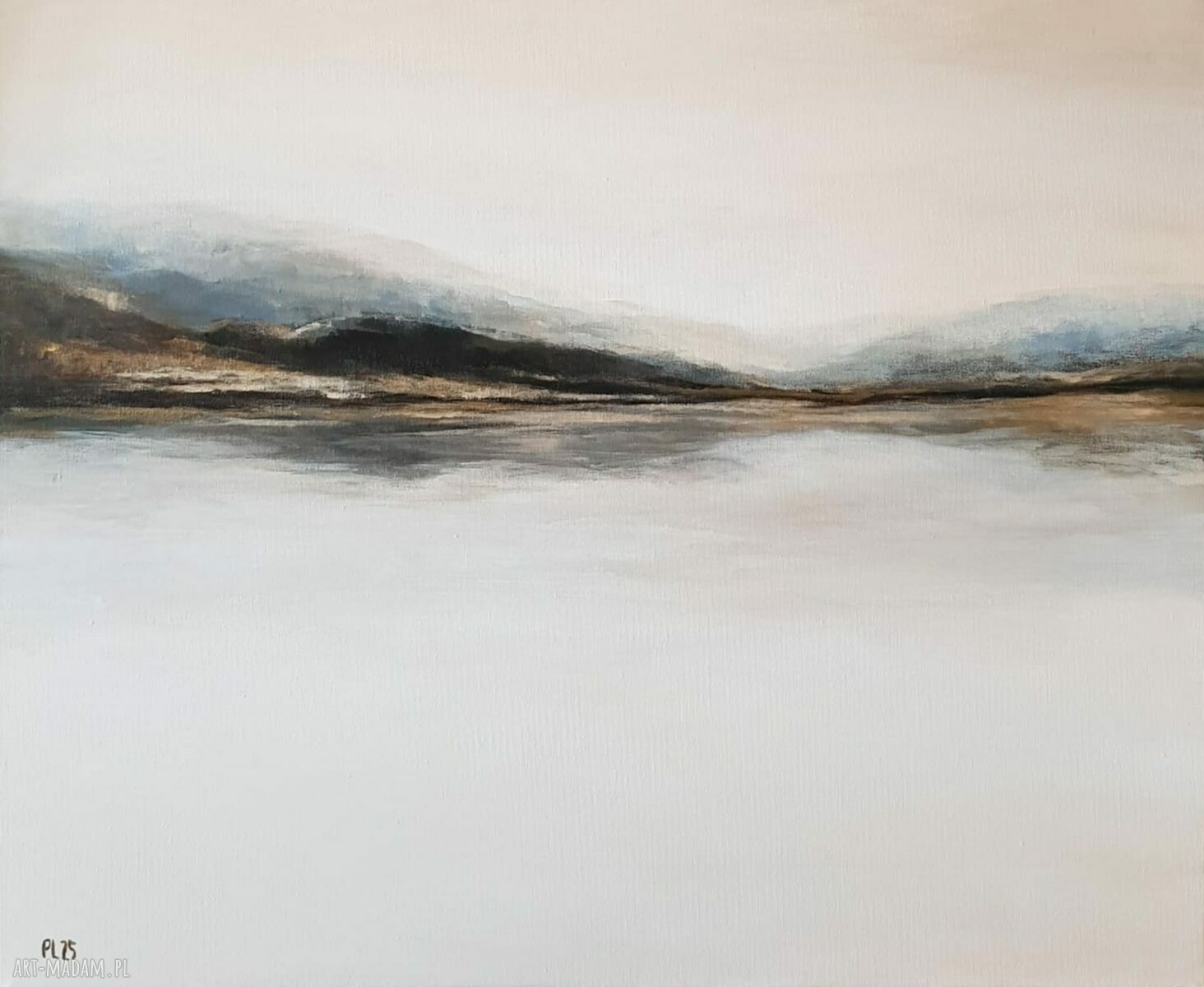 Jezioro Wspomnień - obraz akrylowy na płótnie 50x60 cm (gotowy do zawieszenia)