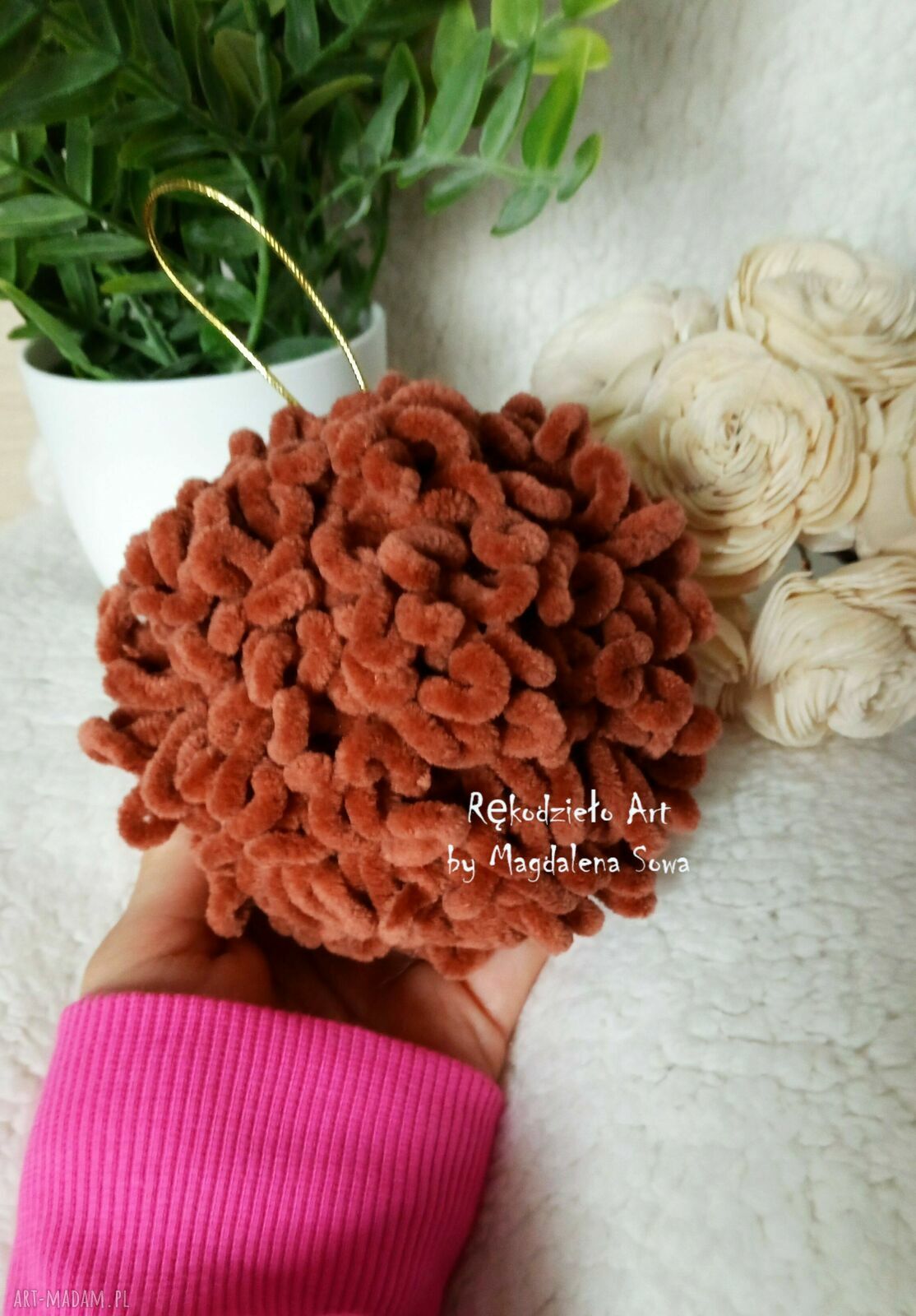 Jeżyk na szydełku - szydełkowa maskotka handmade dla dziecka