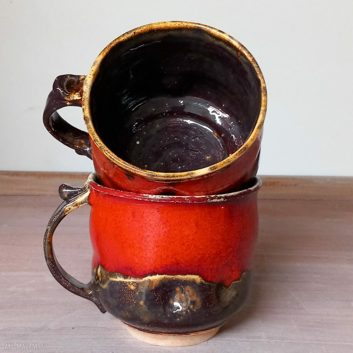 JUMBO para 2 kubków ceramicznych 450 ml - ręcznie formowane