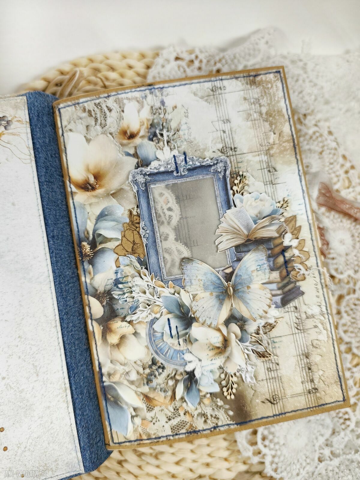Notes junk journal A5 "Akwarela" - zapiski, zdjęcia i wspomnienia