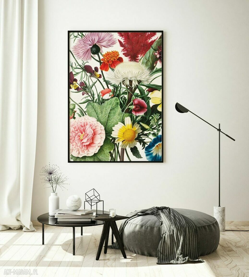 Plakat botaniczny "Kwiatowy kadr" 50x70 cm