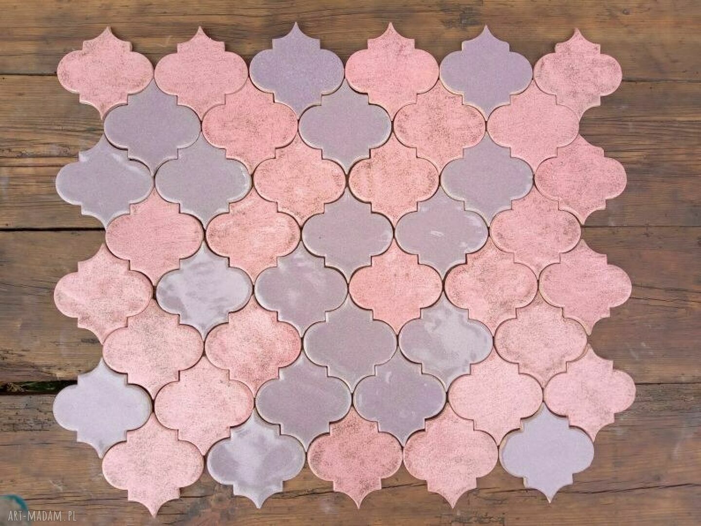 Kafelki Arabeska Mix Kolorów - ręcznie robione kafle ceramiczne