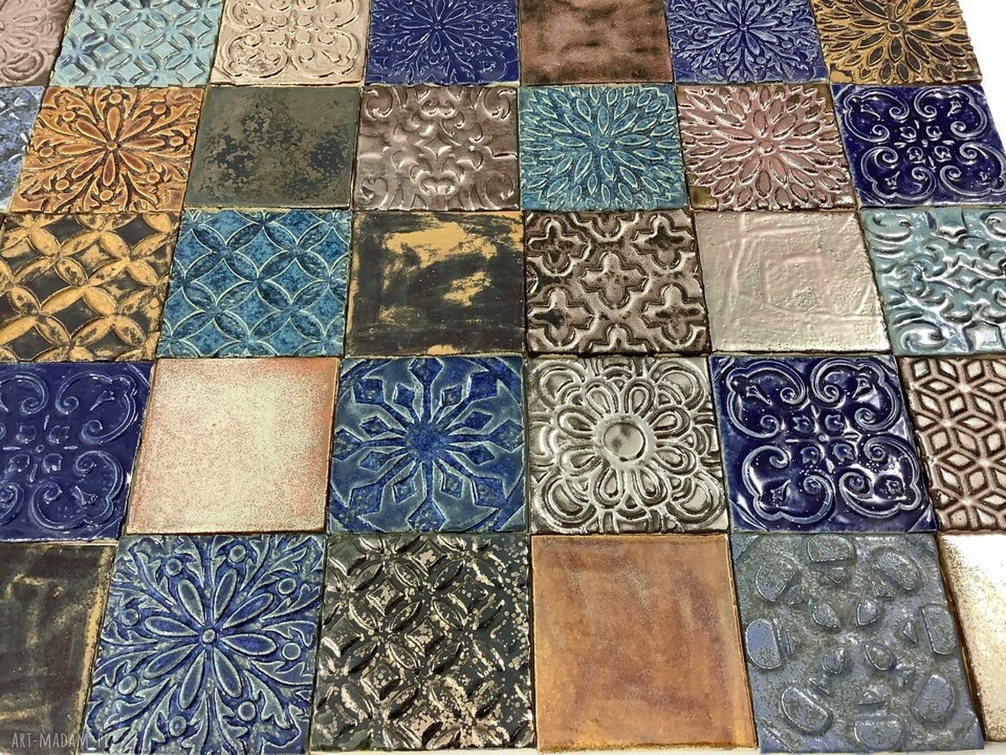 Kafle ceramiczne „Barok” - ręcznie robione do eleganckiego wystroju łazienki