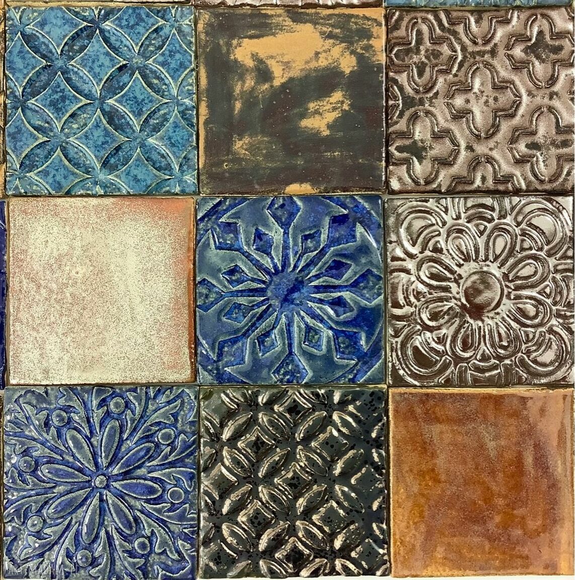 Kafle ceramiczne „Barok” - ręcznie robione do eleganckiego wystroju łazienki