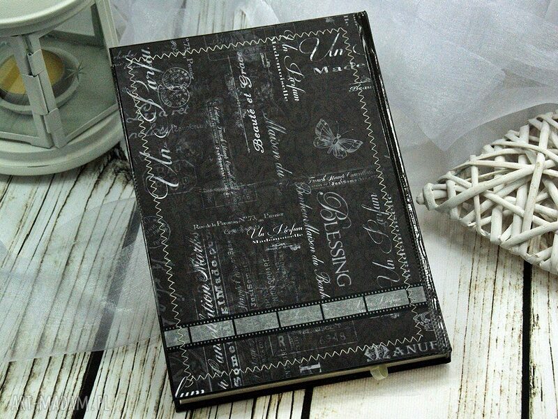 Kalendarz książkowy A5 2016 Audrey Hepburn - scrapbooking handmade