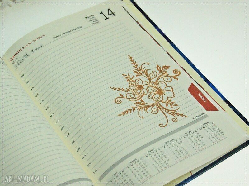 Kalendarz książkowy A5 2016 - Magiczna Łąka (scrapbooking)