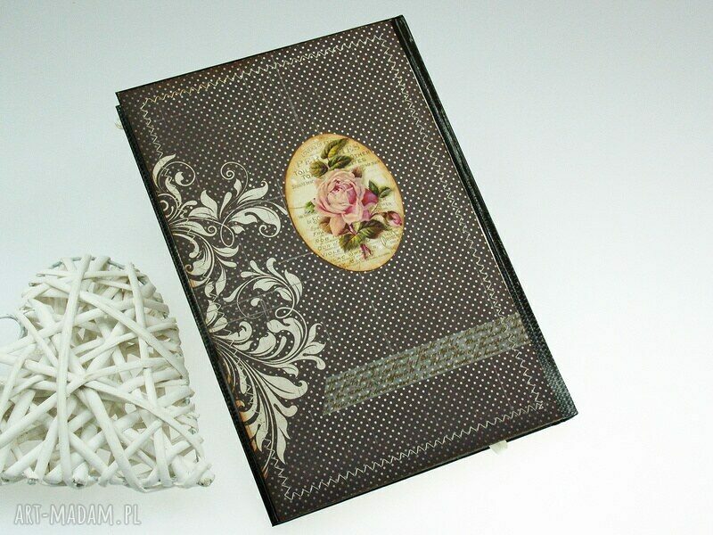 Kalendarz książkowy 2016 Różane Wspomnienia - scrapbookingowe ozdoby A5