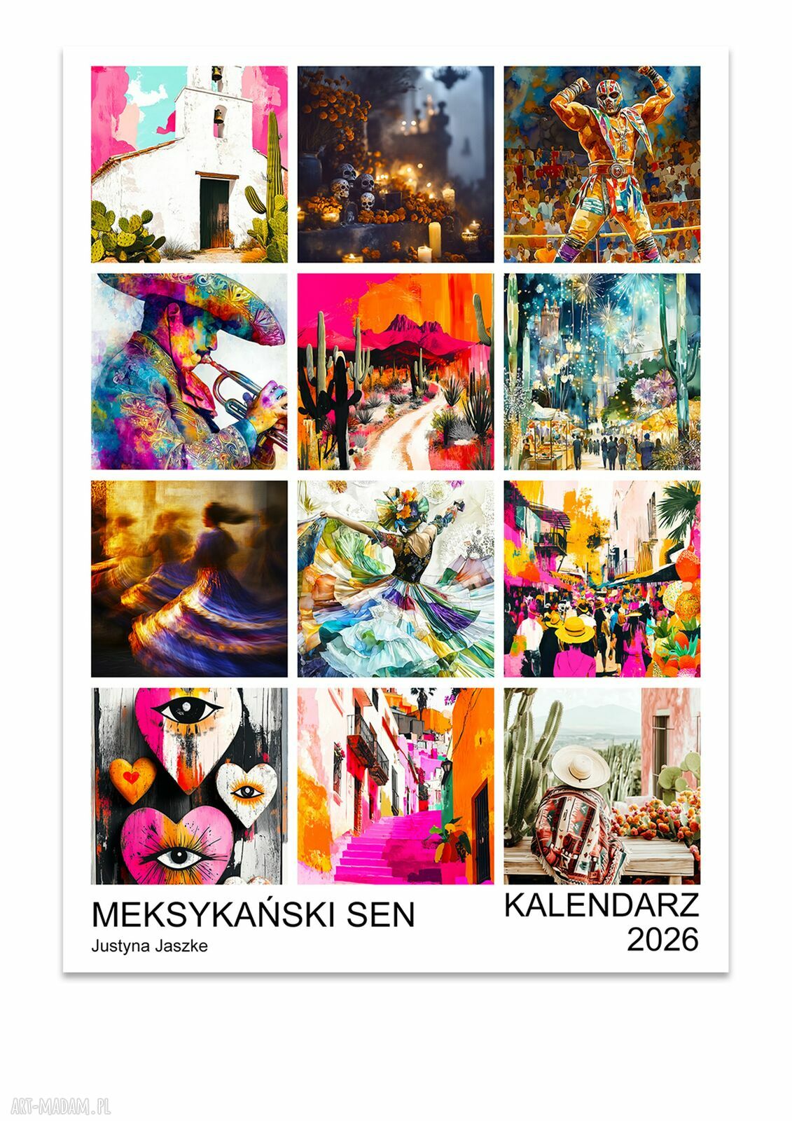 Kalendarz 2026 Meksykański Sen 15x21 cm