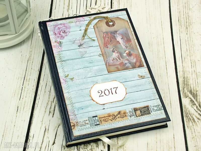 Kalendarz książkowy 2017 „Nasza Stajnia” A5 - scrapbooking z końmi