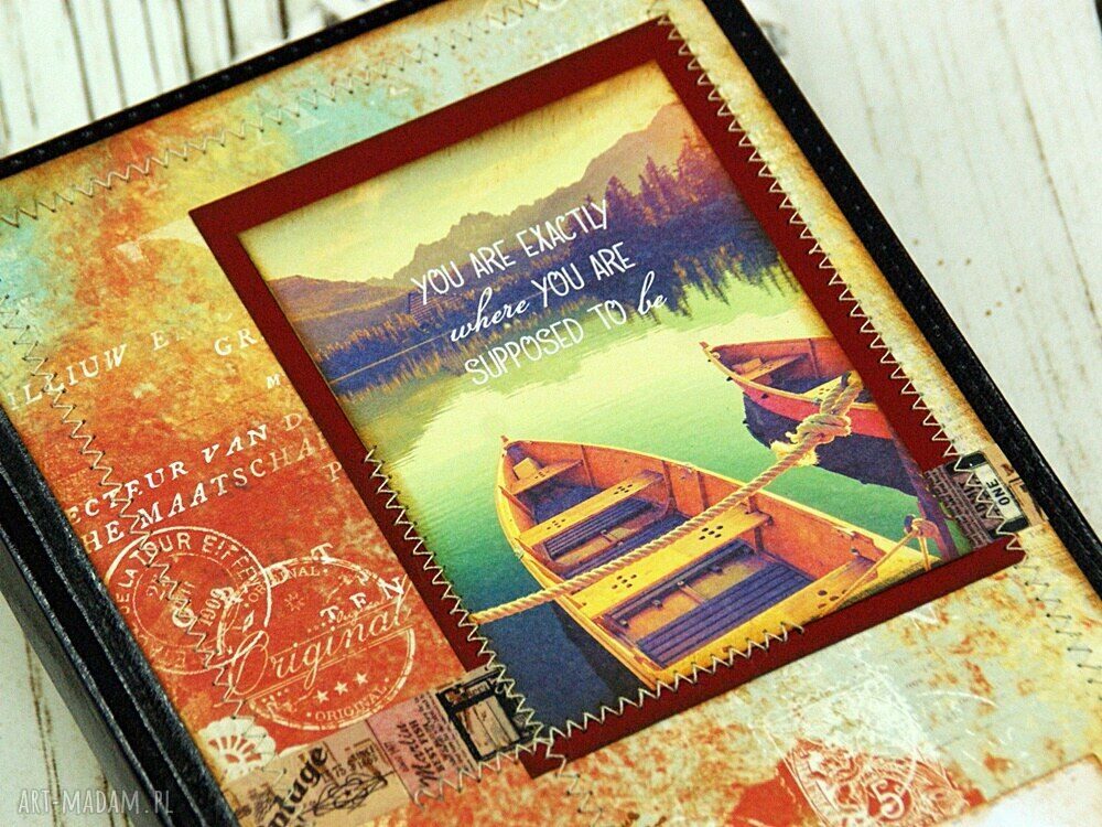 Kalendarz książkowy LIFE A5 2018 - cytaty i terminarz w stylu scrapbooking