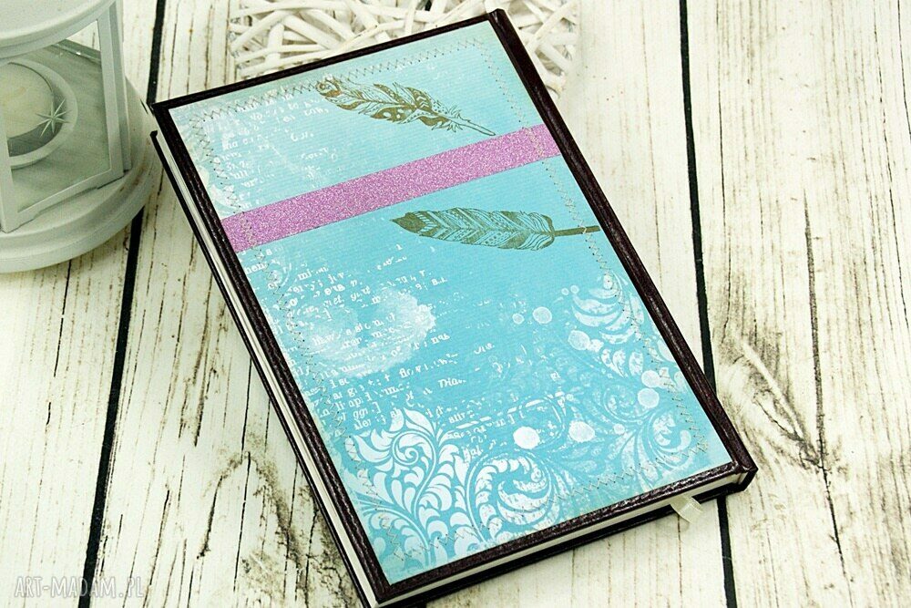 Kalendarz książkowy A5 Łapacz snów 2018 - handmade scrapbooking