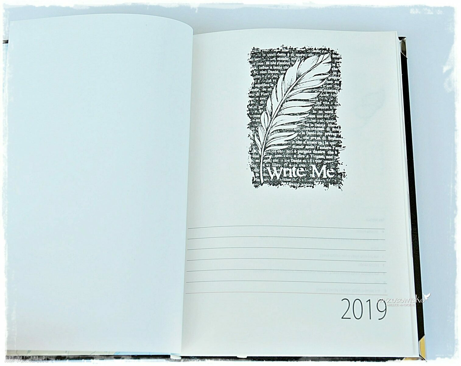pomysł na upominek: Kalendarz motywujący, podróżnik vintage 2019 hand made