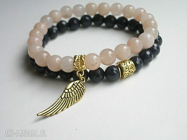 DUO DARK BLUE AND NUDE Hand Made