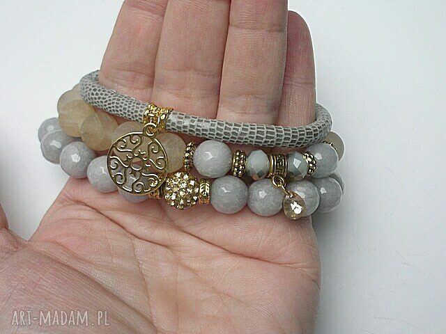 GREY AND CHAMPAGNE VOL. 9 /18.11.15/ set handmade