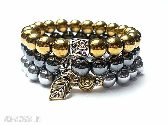 Hematite trio 2014 set hematyt kamienie minerały metal komplet