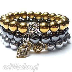 hematite trio 11-2024 set - srebrne bransoletki