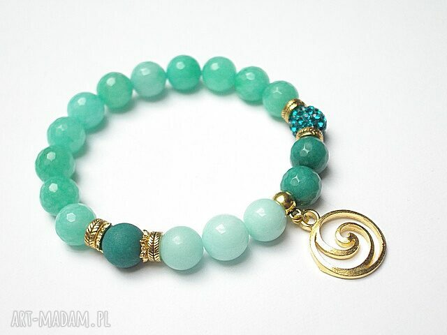 Kolekcja rich mint and turquoise 2014 jadeity kamienie projekt