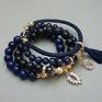 trendy bransoletki kamienie naturalne dark blue vol. 5 /10.05.24/ - set