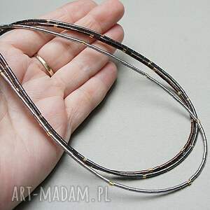 hematyt graphite choker - szlachetna kolekcja